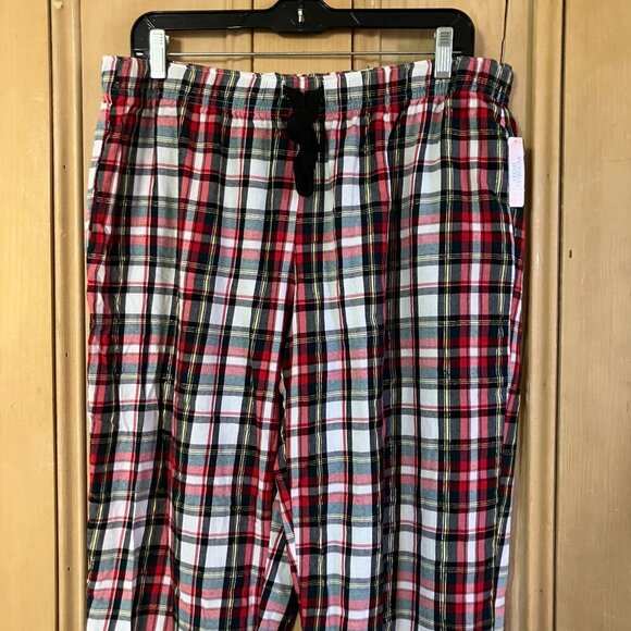 Victoria’s Secret Womens Christmas Flannel Pajama Pants Size Large White XM NWT - Picture 2 of 11